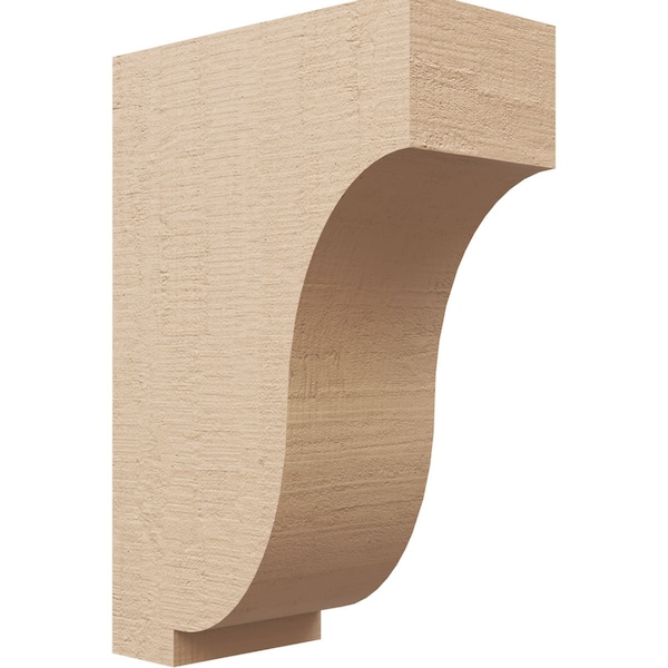 Ekena Millwork 5"W x 10"D x 15"H Classic Van Buren Rough Cedar Woodgrain TimberThane Corbel, Primed Tan CORUR05X10X15VANRCPR - main